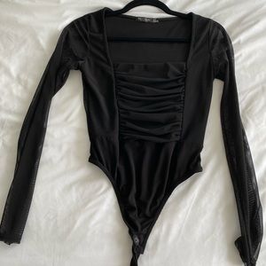 Long Sleeve Mesh Bodysuit